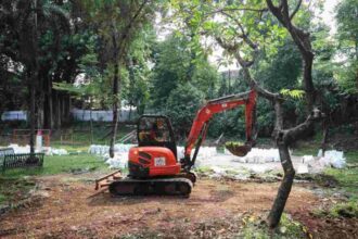 Proses revitalisasi kawasan Barito, Kebayoran Baru, Jakarta Selatan | Foto: dok. Kominfotik DKI