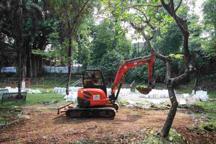 Proses revitalisasi kawasan Barito, Kebayoran Baru, Jakarta Selatan | Foto: dok. Kominfotik DKI