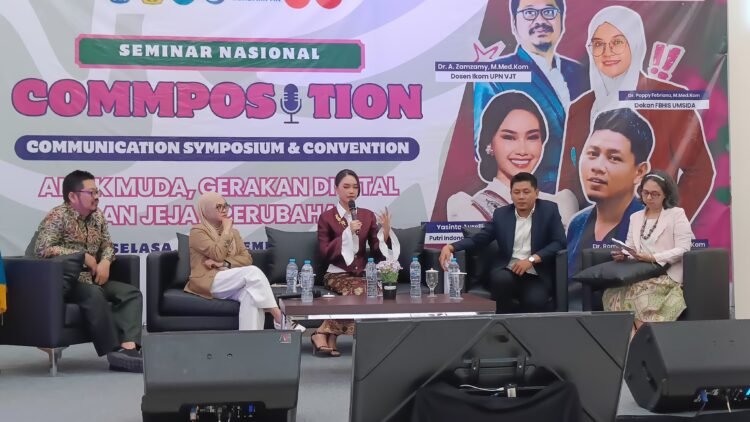 Seminar Nasional Commposition 2025 di Kampus UPN “Veteran” Jawa Timur, Selasa (4/11/2025) | Foto: Ikom UPNVJ