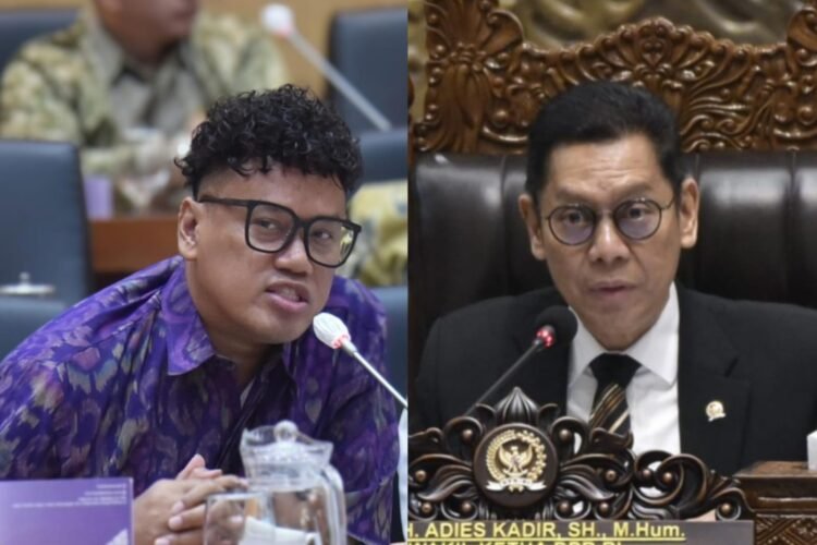 Dari kiri: Surya Utama atau Uya Kuya dan Adies Kadir | Sumber Foto: dok. DPR RI