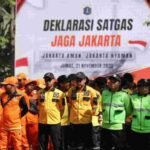 Deklarasi pembentukan Satuan Tugas (Satgas) Jaga Jakarta di halaman Balai Kota Jakarta, Jumat (21/11/2025) | Foto: Kominfotik DKI