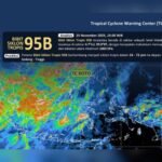 Prediksi dan analisis bibit siklon tropis 95B pada Selasa (25/11/2025) | Sumber Foto: Hum/BMKG