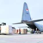 Pengiriman bantuan diberangkatkan dari Lanud Halim Perdanakusuma, Jakarta Jumat, (28/11/2025) | Sumber Foto: Biro Pers Setpres