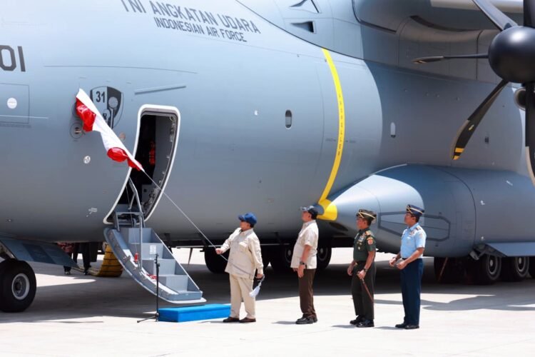 Acara penyerahan pesawat Airbus A400M di Pangkalan Udara Halim Perdanakusuma, Jakarta, Senin (3/11/2025) | Sumber Foto: Biro Pers Setpres