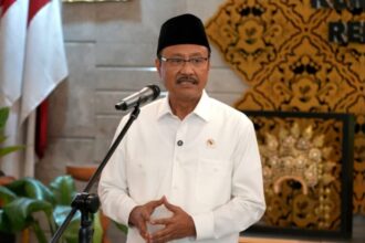Menteri Sosial Saifullah Yusuf atau Gus Ipul, saat memberikan keterangan di Gedung Kemensos, Jakarta, Selasa (4/11/2025) | Sumber Foto: Hum Kemensos