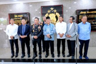 Kapolri Jenderal Listyo Sigit Prabowo saat memberikan kesehatan pers di Jakarta | Sumber Foto: Divhum Polri