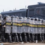 dok. Ilustrasi pengamanan unjuk rasa oleh kepolisian | Sumber Foto: Divhum Polri