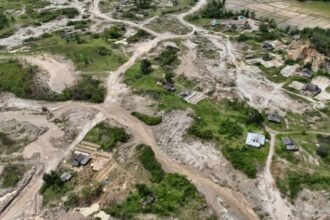 Salah satu lokasi pertambangan di wilayah Sumatra Barat | Sumber Foto: Hum KLH/BPLH