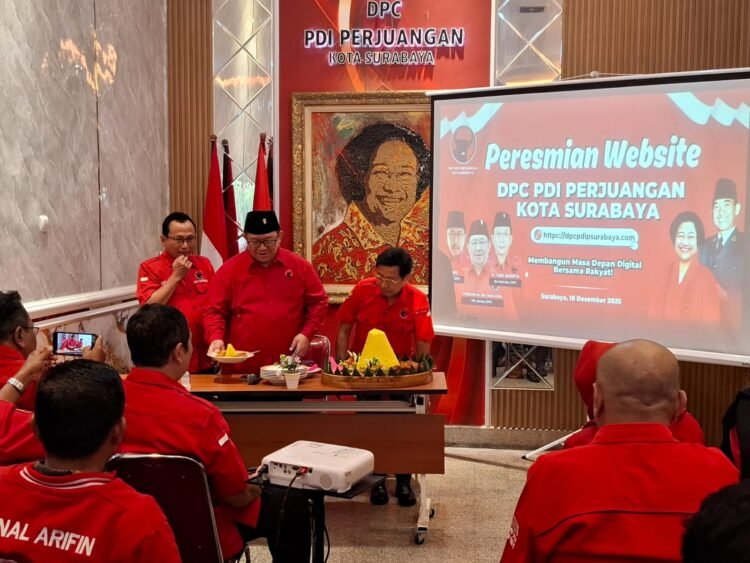 Acara syukuran peluncuran website resmi DPC PDI Perjuangan Kota Surabaya | Foto: dok. PDIP Surabaya