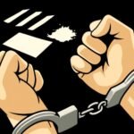 Ilustrasi penangkapan pengedar narkotika | Foto: Cre-AI/BI