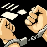 Ilustrasi penangkapan pengedar narkotika | Foto: Cre-AI/BI