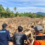 dok. Tumpukan kayu pasca banjir bandang yang melanda di Tapanuli Utara, Sumatra Utara | Sumber Foto: Hum/KLH