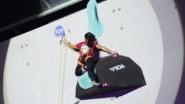 Atlet panjat tebing Jawa Timur, Alma Ariella Tsany, dalam SEA Games 2025 di Thailand (Ist/FPTI Jatim)