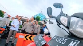 Bazar Kendaraan Bermotor (Ranmor) di Mapolrestabes Surabaya (Foto: dok. Hum/Res)
