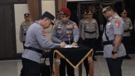 Upacara sertijab di Gedung Rupatama Mabes Polri, Jakarta Selatan, Jumat (30/1/2026). (Foto: Divhum Polri)