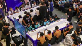 Grand Tournament MLBB Goes To School 2025 di Atrium Tunjungan Plaza 3 Surabaya, Kamis (8/1/2026). (Foto: Kominfo Surabaya)