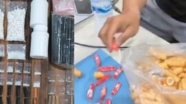 Sejumlah barang bukti yang berhasil diamankan oleh Satresnarkoba Polrestabes Surabaya (Foto: Ist/Hum-Res)