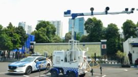 Ilustrasi: Perangkat Electronic Traffic Law Enforcement (ETLE) Mobile Handheld (Foto: dok. Hum/Polri)