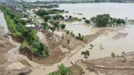 Kondisi banjir di wilayah Kabupaten Grobogan, Jawa Tengah, Selasa (17/2/2026). (Foto: Pemprov Jateng)