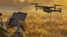 Ilustrasi Drone Militer (Sc: Pixabay)