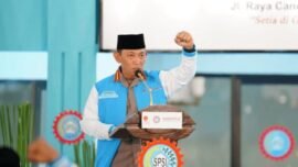 Kapolri Jenderal Listyo Sigit Prabowo menghadiri silaturahmi dan safari Ramadan bareng KSPSI di Surabaya, Jawa Timur, Selasa (10/3/2026). (Foto: Divhum Polri)