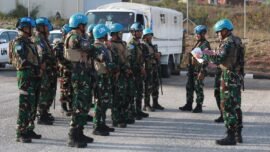 Prajurit TNI yang tergabung dalam Satgas Kontingen Garuda (Konga) United Nations Interim Force in Lebanon (UNIFIL). (Foto: dok. Puspen TNI)
