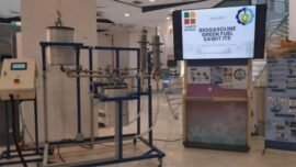 Alat produksi bensin biogasolin sawit (Benwit) ITS sebagai inovasi bahan bakar alternatif berbasis potensi domestik (Foto: Hum ITS)