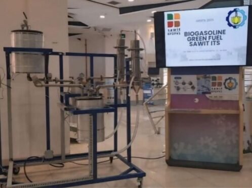 Alat produksi bensin biogasolin sawit (Benwit) ITS sebagai inovasi bahan bakar alternatif berbasis potensi domestik (Foto: Hum ITS)