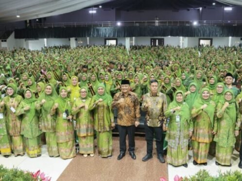 Acara pengukuhan paralegal Muslimat Nahdlatul Ulama (NU) Jawa Tengah di Balairung UTC Hotel, Kota Semarang, Sabtu (11/4/2026). (Foto: Hum Jateng)