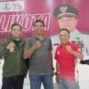 Dari kiri: Ketua Umum KONI Surabaya Arderio Hukom, Kabid Olahraga Disbudporapar Surabaya Indriatno Heryawan, dan Ketua Pengprov Muaythai Indonesia (MI) Jawa Timur Baso Juherman (Foto: Dimas Ap/Ist)