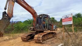 Barang bukti berupa ekskavator yang berhasil diamankan oleh Gakkum Kehutanan Wilayah Sumatra (Sumber Foto: Hum Kemenhut)