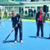 Ketua Umum KONI Surabaya, Arderio Hukom, saat membuka turnamen Piala Wali Kota Surabaya 2026 Cabor Hoki di Lapangan Hoki Surabaya, Rabu (29/4/2026). (Foto: Dimas Ap/BI)