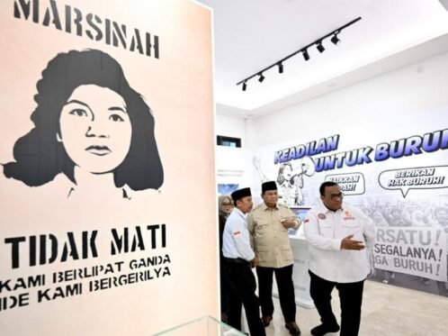 Peresmian Museum Ibu Marsinah di Desa Nglundo, Kecamatan Sukomoro, Kabupaten Nganjuk, Jawa Timur, Sabtu, 16 Mei 2026. (Sumber Foto: Biro Pers Setpres)