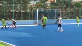 dok. Pertandingan Piala Wali Kota Surabaya 2026 cabang olahraga Hoki di Lapangan Hockey Dharmawangsa, Surabaya, Kamis (29/4/2026). (Foto: Dimas AP/BI)