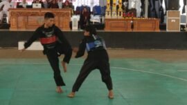 Kejurnas pencak silat Rektor Cup Pagar Nusa yang digelar dalam rangka Dies Natalis ke-24 Universitas Yudharta Pasuruan (Foto: Dimas AP/Ist)
