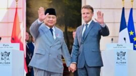 Presiden RI Prabowo Subianto bersama Presiden Republik Prancis Emmanuel Macron dalam rangkaian kunjungan kenegaraan di Istana Élysée, Paris, Kamis (28/05/2026). (Foto: Biro Pers Setpres)