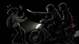 Ilustrasi: Peristiwa pencurian dengan kekerasan (Curas) atau begal (Foto: Cre-AI/BI)