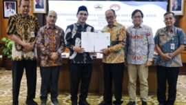 Penandatanganan Nota Kesepahaman antara LPSK dan Pemprov Jawa Tengah di Kantor Gubernur Jateng, Kamis (18/6/2026). (Foto: Hum/Jateng)