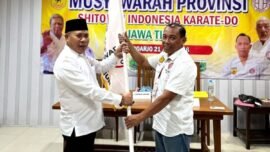Musyawarah Provinsi (Musprov) Karate Shindoka Jawa Timur di Kabupaten Sidoarjo, Minggu (21/6/2026). (Foto: Ist/Dimas AP)