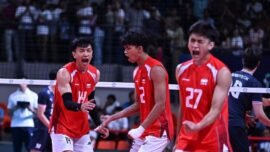 Timnas voli putra Indonesia untuk kali pertama menjadi juara pada ajang AVC Mens Volleyball Cup 2026. (Foto: dok/AVC Cup 2026)