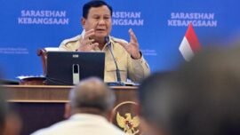 Presiden Prabowo saat menutup Sarasehan Kebangsaan Konvensi Sains, Teknologi, dan Industri Indonesia (KSTI) 2026 di Jakarta, Minggu (28/6/2026). (Foto: Biro Pers Setpres)