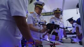 Berbagai prototipe teknologi pertahanan berbasis sistem nirawak (drone) hasil karya mahasiswa STTAL Surabaya. (Foto: T1/Bicara Indonesia)