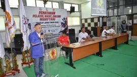 Penataran Pelatih, Wasit, dan Juri Muaythai Jawa Timur 2026 di Aula KONI Jawa Timur, Sabtu (11/7/2026). (Foto: Ist/Dimas AP)
