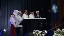 Peluncuran Gerakan Nasional Ruang Aman dan Nyaman Anak (Gernas Rana) di Satuan Pendidikan di Kota Malang, Jawa Timur, Senin (13/7/2026). (Foto: T1/Bicara Indonesia)