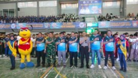 Pembukaan Volleyball Tournament 2026 di GOR Mastrip Kota Probolinggo, Kamis (23/7/2026). (Foto: Dimas AP/Bicara Indonesia)