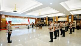 Upacara serah terima jabatan berlangsung di Rupattama Mabes Polri, Jakarta Selatan, Sabtu (4/7/2026). (Foto: dok/Divhum Polri)
