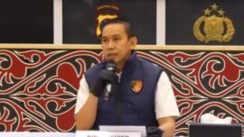 Direktur Reserse Siber (Dirresiber) Polda Sumatra Utara, Kombes Pol Bayu Wicaksono, dalam konferensi pers di Mapolda Sumut, Kamis (16/7/2026).
