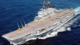 Kapal Induk ITS Giuseppe Garibaldi. (Foto: dok/seaforces)