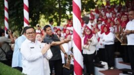 Gubernur DKI Jakarta Pramono Anung saat menghadiri Peringatan Hari Lanjut Usia Nasional (HLUN) Ke-30 Tahun 2026 di Jakarta Utara, Selasa (14/7/2026). (Foto: Kominfotik DKI)