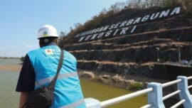 Pembangkit Listrik Tenaga Surya (PLTS) Terapung Gajah Mungkur di Kabupaten Wonogiri, Jawa Tengah. (Foto: dok. Hum Jateng)